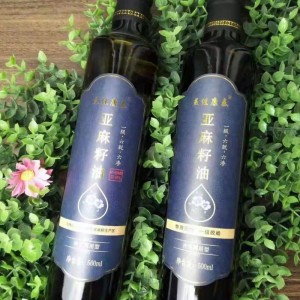 山西鑫晋商源头厂家 冷榨 亚麻籽油 食用植物油 支持OEM